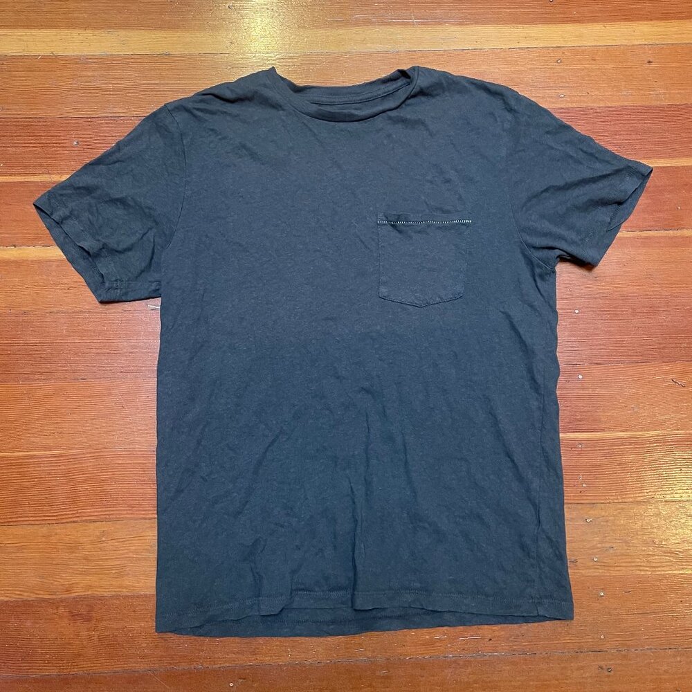 Mollusk Hemp Pocket Tee SS Shirt Men's Small Brown Rrp $44